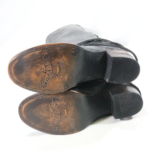 Like New FREEBIRD by STEVEN FB-Coal Grey Leather Boots Sz 9 US Wmn - Picture 8 of 8